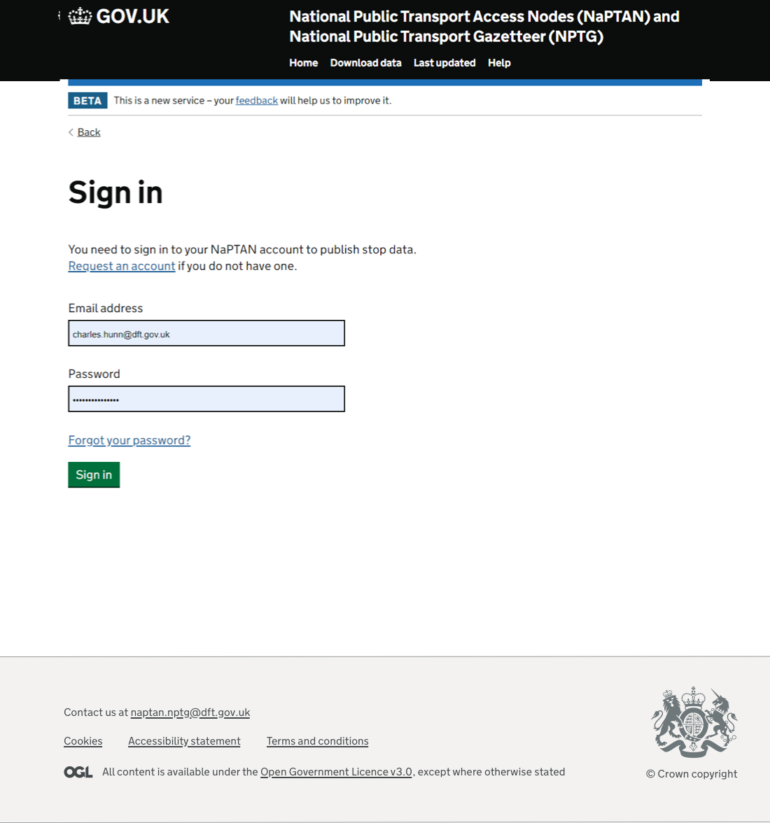 Sign in with permissions scoped to the user's authority